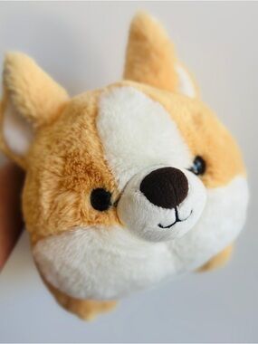 Plush Shiba Inu Stuffed Animal - Tan and White